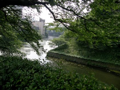 The moat protecting the budokan